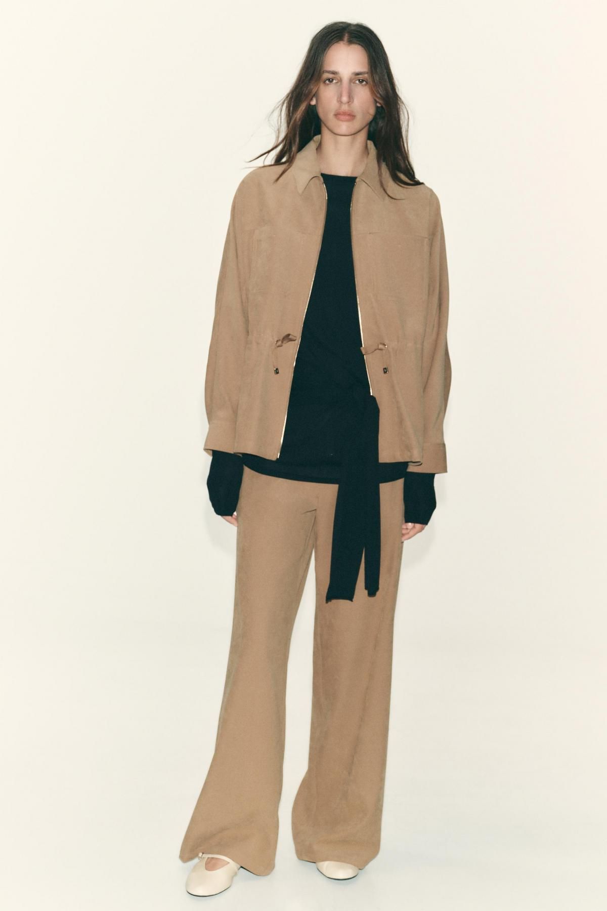 자라 테크니컬 웨이스트 스트링 포켓 자켓 8372/265 MID-CAMEL - 상세 이미지 2
