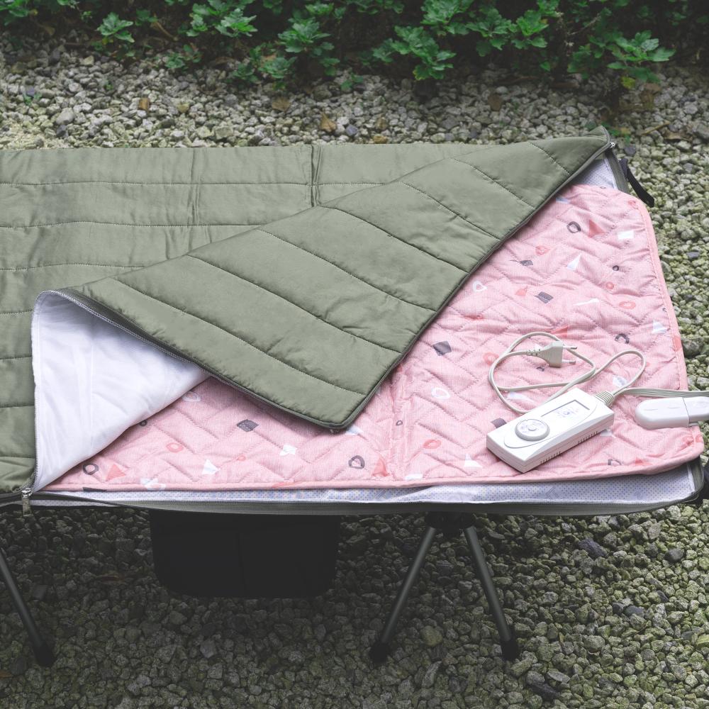 야전침대매트 전기매트 커버형 4온스 패딩 솜 누빔 야전침대 토퍼