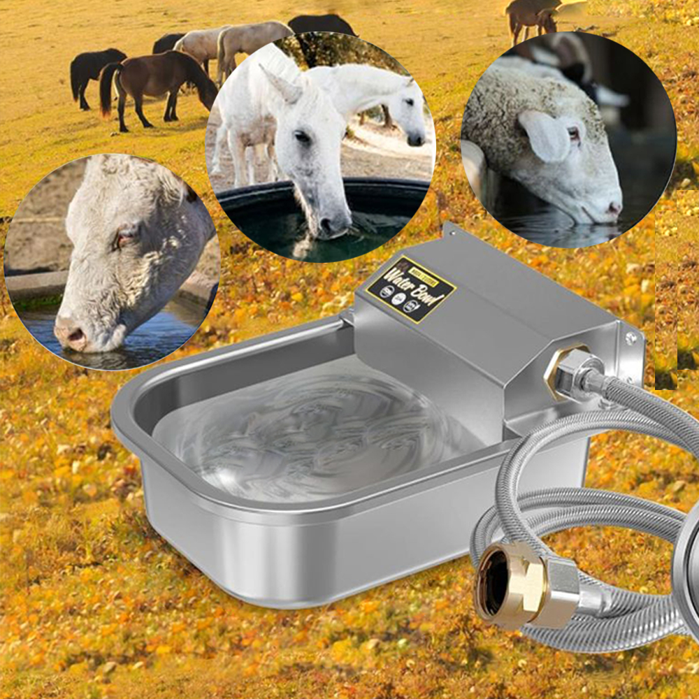 3L 자동 물통 급수기 식수대 304 스텐 대형견 강아지 소 말 양 돼지 가축 급수통 물 대야 양동이