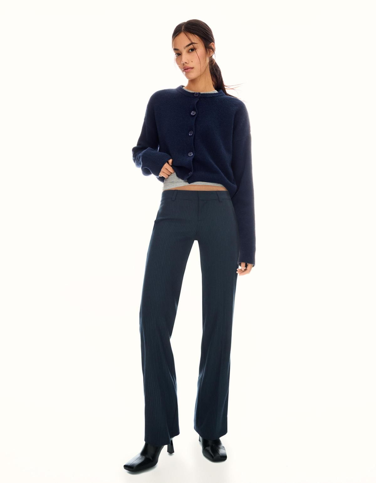 버쉬카 트렌디 로우라이즈 부츠컷 팬츠 5149/172 NAVY - 상세 이미지 2