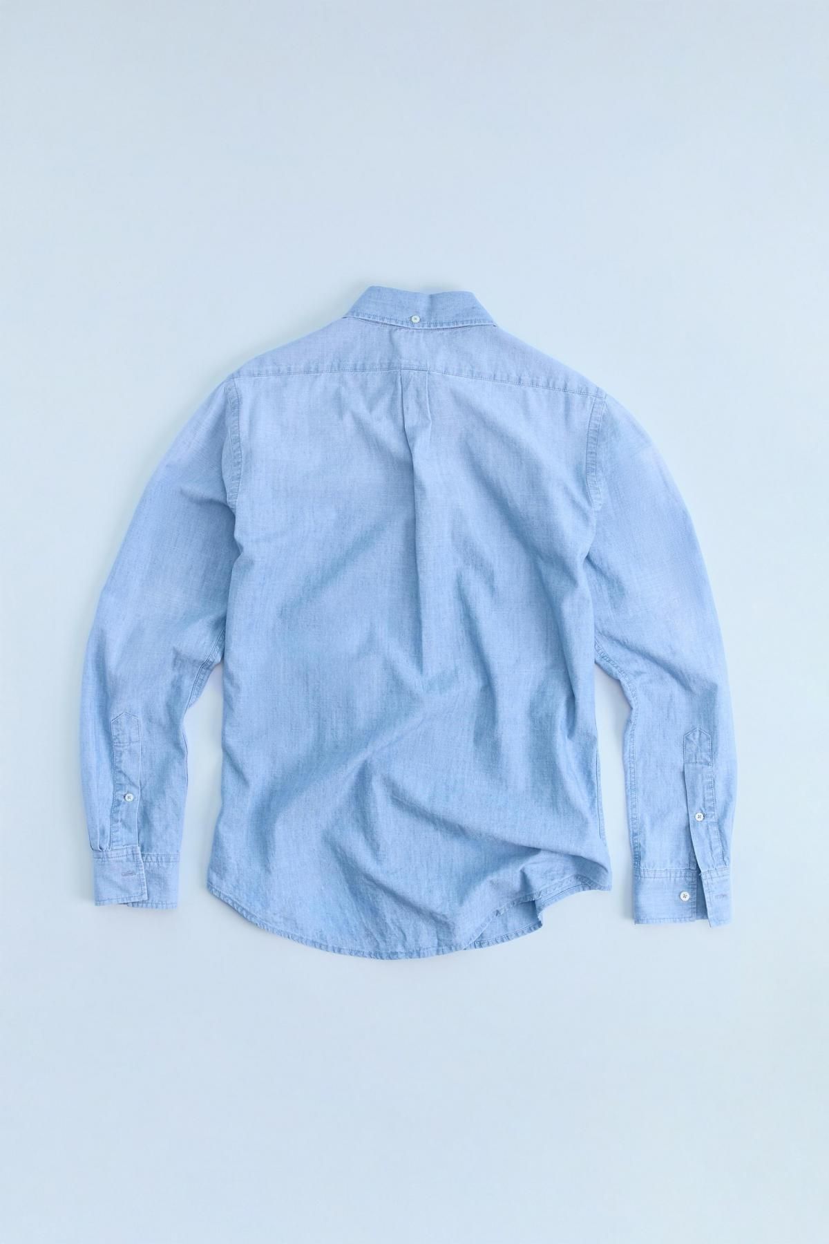 자라 데님 레귤러핏 긴팔 셔츠 6929/907 LIGHT BLUE - 상세 이미지 5