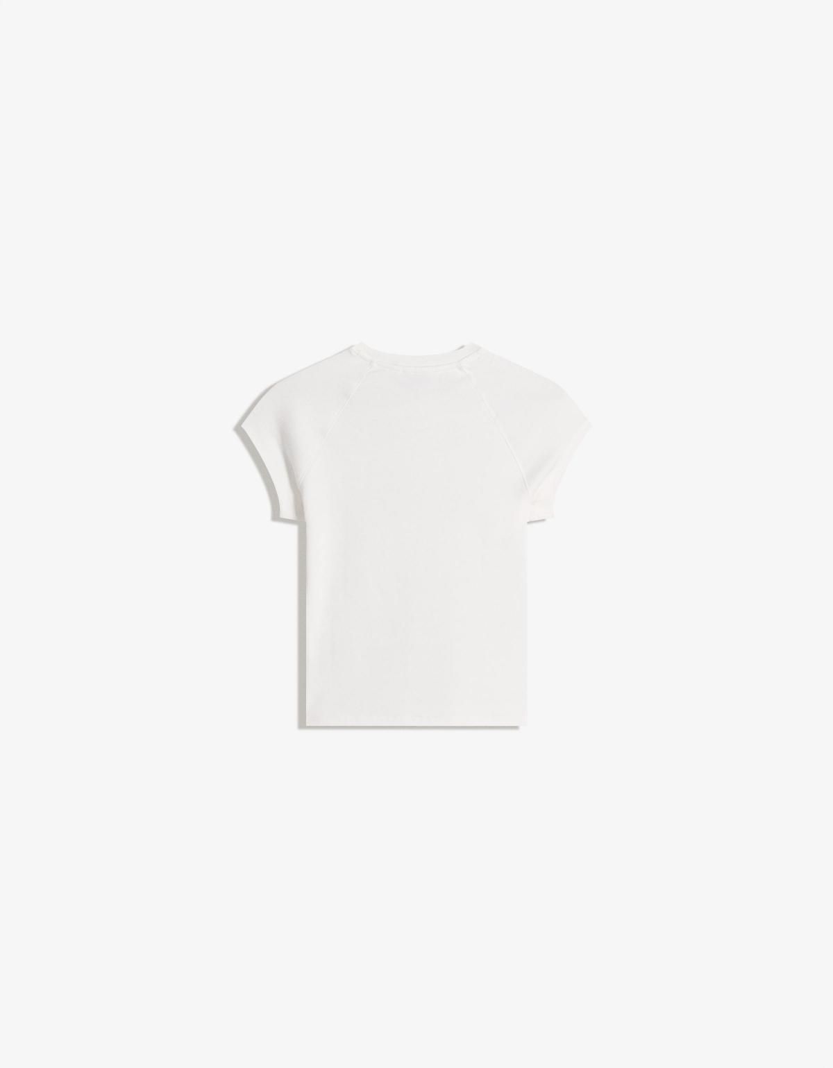 버쉬카 프린트 캐주얼 반팔 티셔츠 7822/660 OFF WHITE - 상세 이미지 2