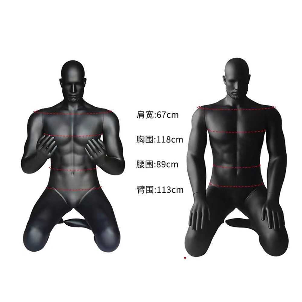 무릎 꿇은 마네킹 책읽는 자세 전신 남성 모형 스포츠 A - 상세 이미지 2
