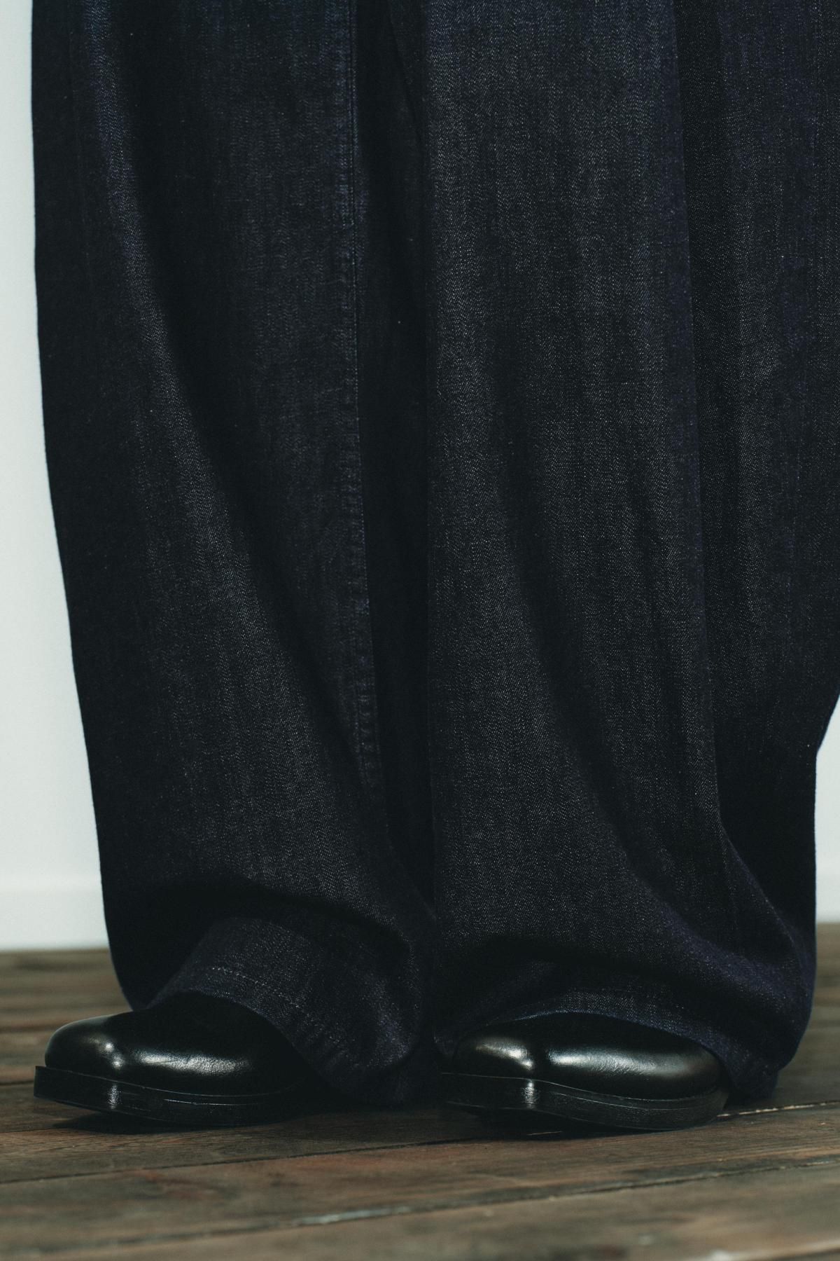 자라 와이드핏 하이웨이스트 데님 벌룬 팬츠 6929/513 DARK INDIGO - 상세 이미지 5