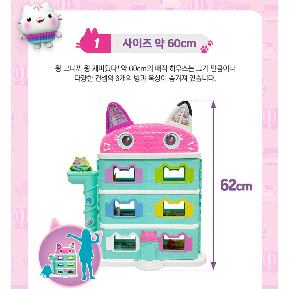 개비의 매직하우스 극장판 무비 매직하우스 장난감 유아 여자아이 크리스마스 선물 스티커세트 - 상세 이미지 4