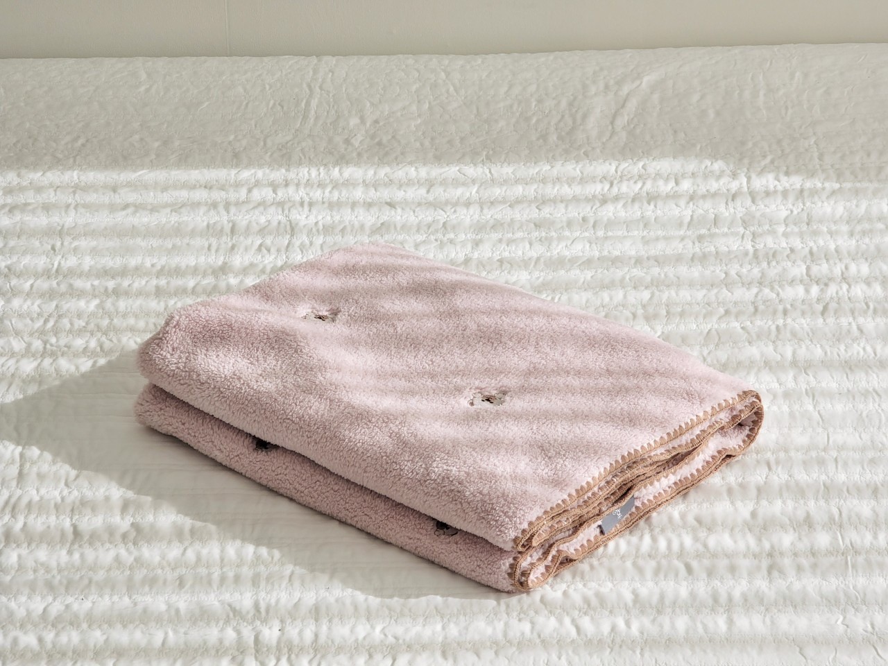 베이비 베어 극세사 담요 4가지 색상-(유아,S)