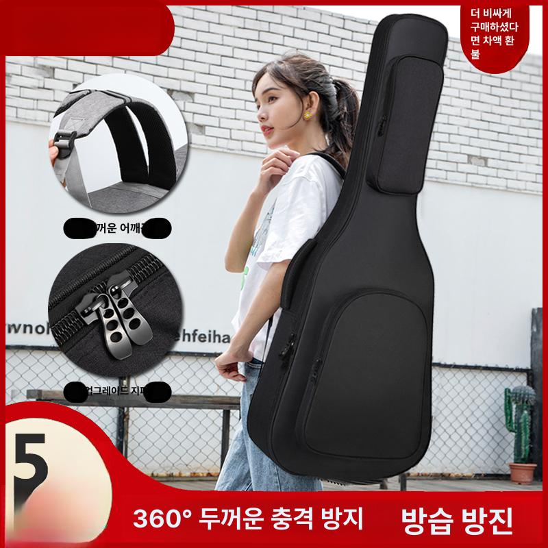 일렉기타 가방 콜트 하드케이스 어쿠스틱 하드 에피폰 두꺼운 베스트셀러 블랙 40 41인치 - 상세 이미지 2
