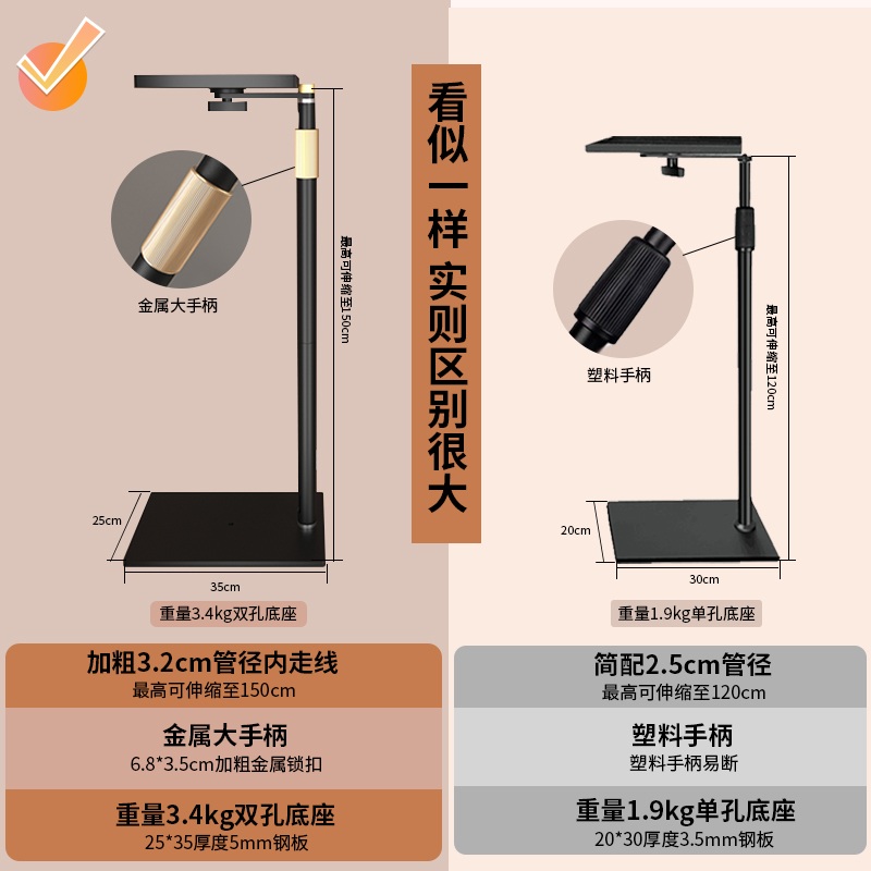 빔프로젝터 거치대 지지대 선반 영사기 브라켓 고정대 텔레스코픽 브래킷 - 상세 이미지 3