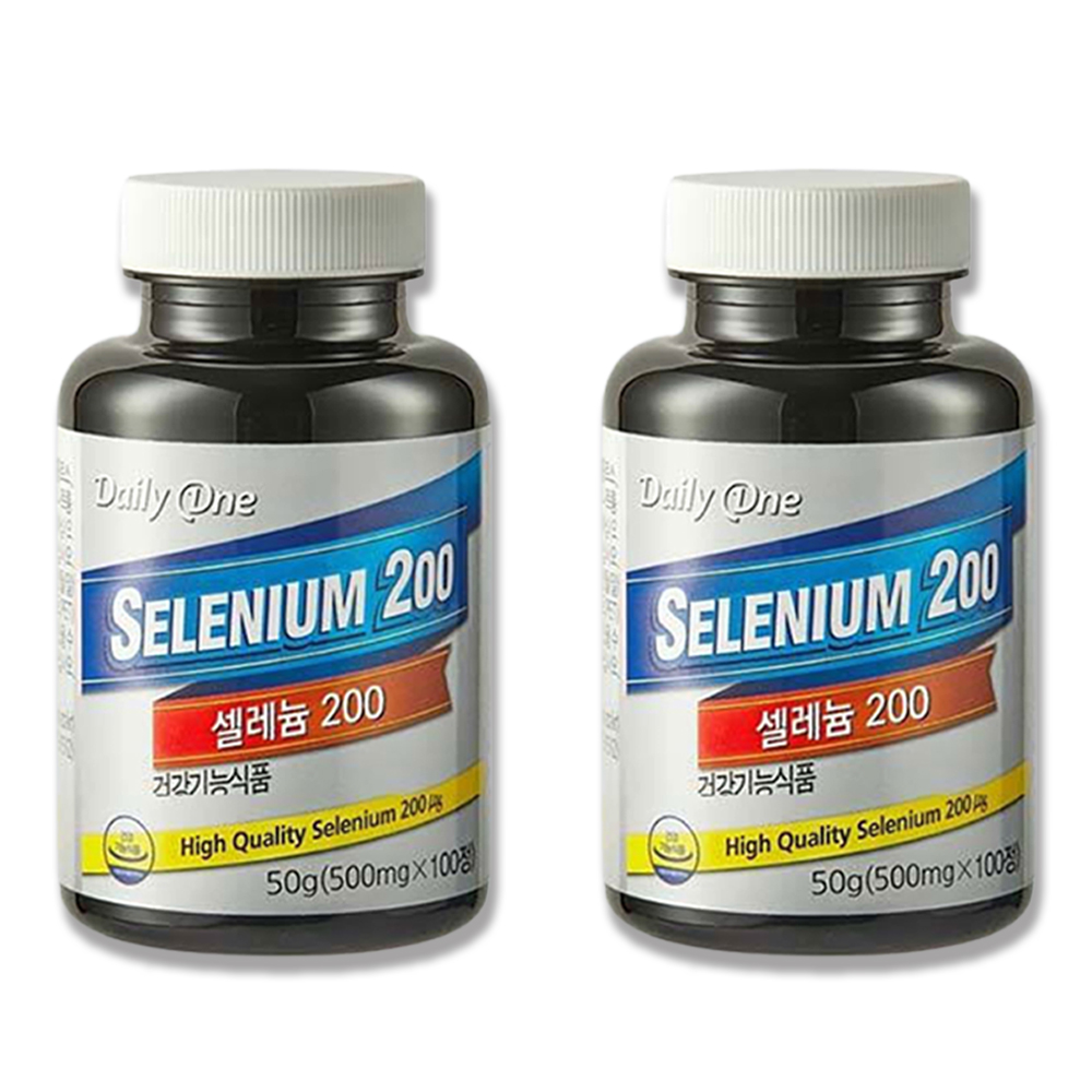 고함량 셀레늄 200 무기셀레늄 고용량 셀레늄 효능 셀렌 세레늄 100정, 2개
