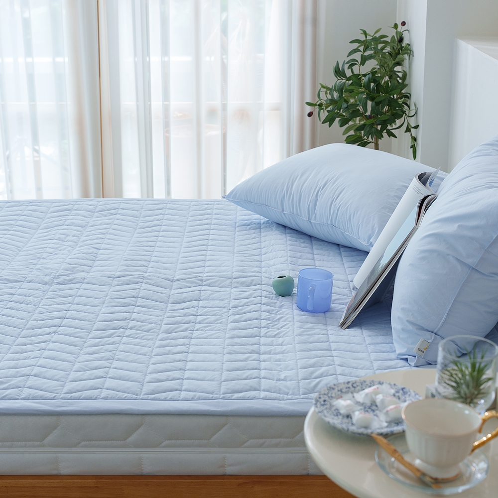 나라데코 60수 고밀도면 사각사각 사계절 밴딩 침대패드 SS