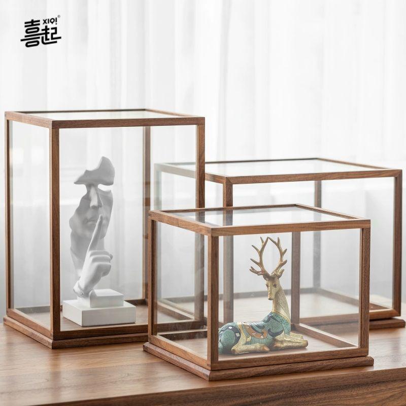 우드 유리 빈티지 쇼케이스 A 31.5x15.5x15.5cm - 상세 이미지 3