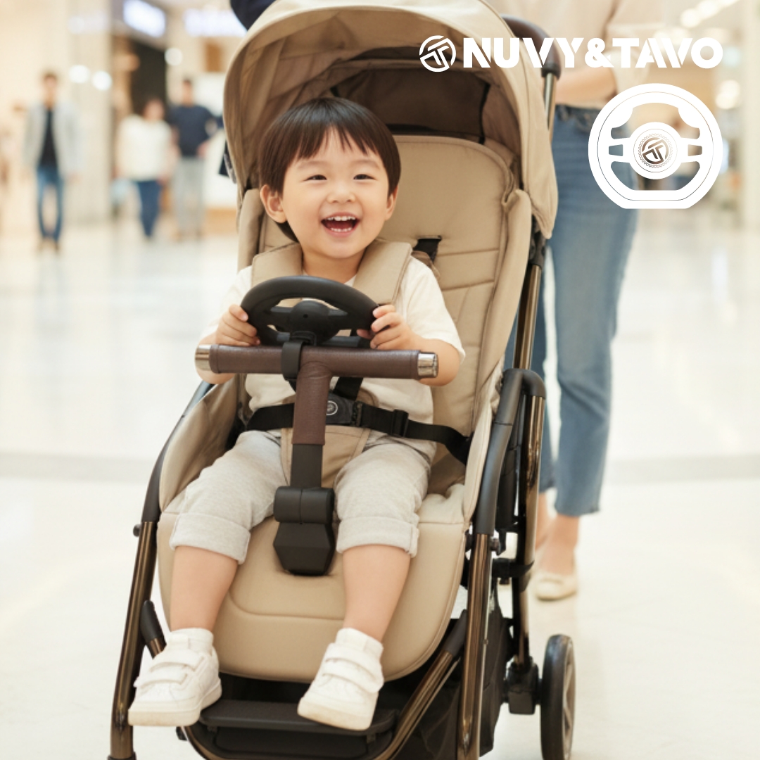 [누비앤타보] TAVO 아기 유아 자동차 핸들 운전놀이 장난감 다양한 유아용품에 장착가능