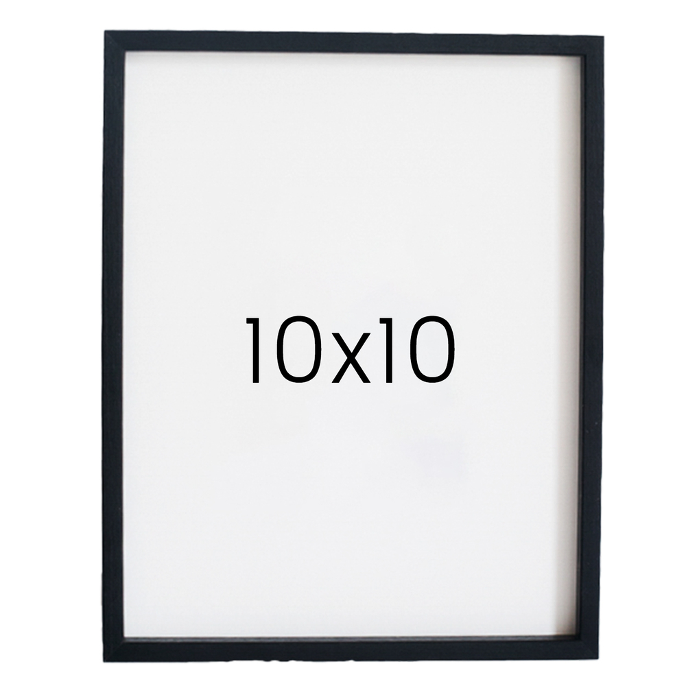 12mm레프 원목액자 우드 웨딩 전시회 맞춤 프레임 틀 10x10 254x254mm, 블랙 - 메인 이미지
