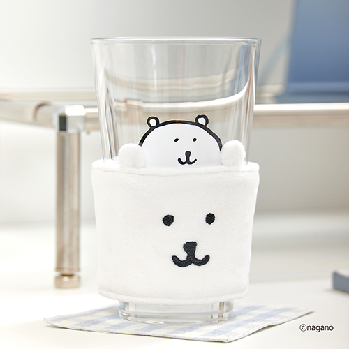 담곰이 글라스 컵 홀더 세트 농담곰 유리 머그 음료 식기 캐릭터 굿즈 - 상세 이미지 3