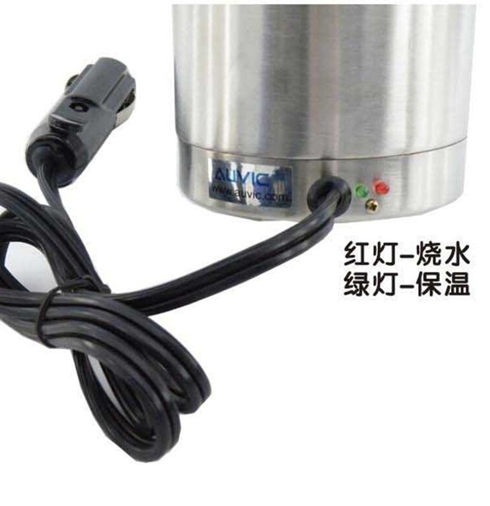 차량용 커피포트 대용량 다용도 스텐레스 보온병 자동차 온수 차박 휴대용 750ml-12V - 상세 이미지 4
