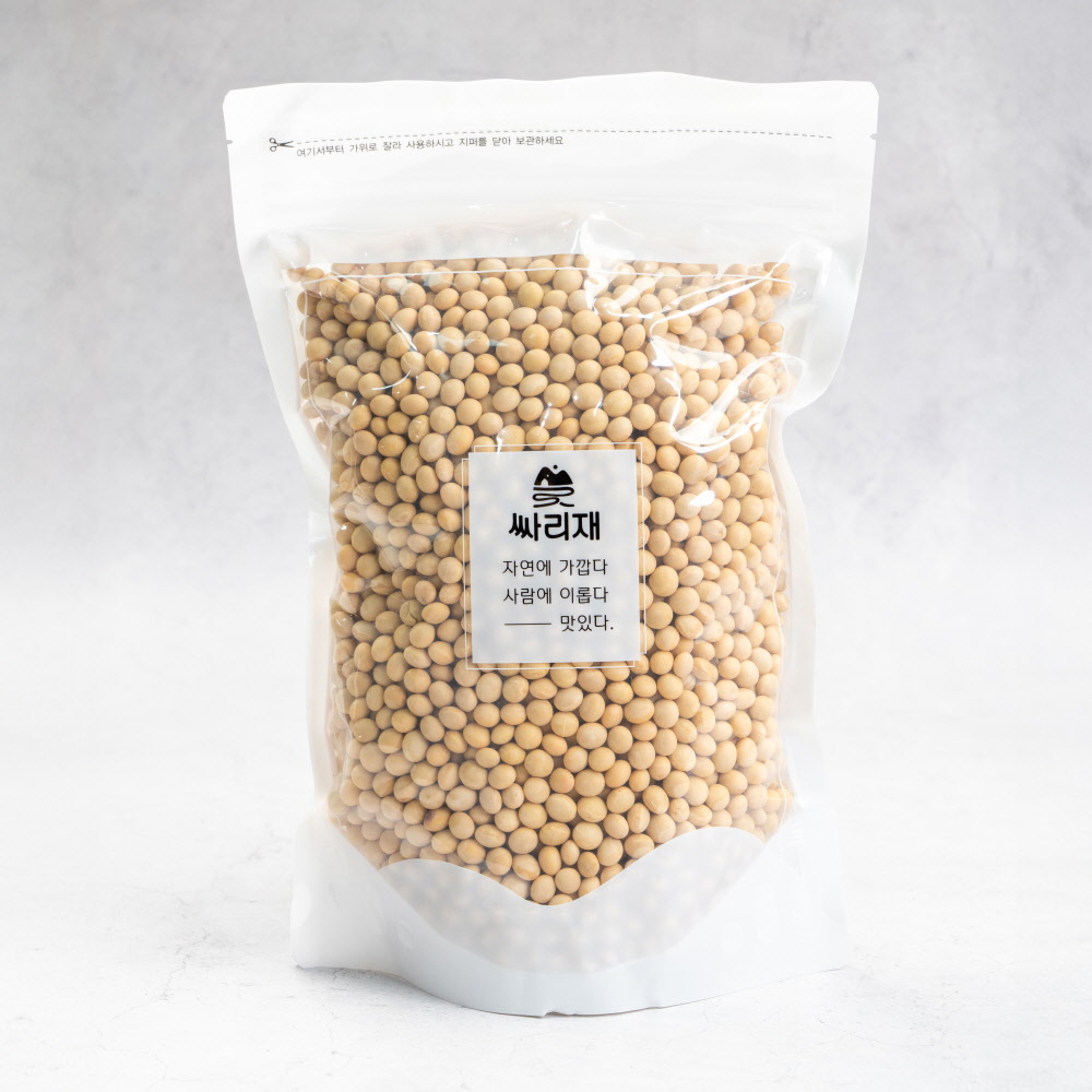 싸리재 국산콩 [ 흰콩(백태) 1kg ] 두유콩 대두 콩국수용 노란콩 - 상세 이미지 3