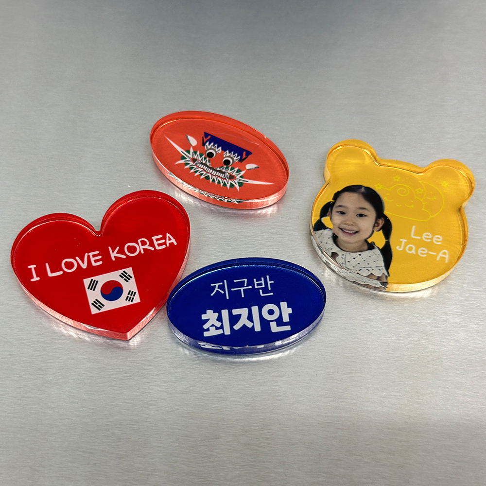 커스텀 맞춤 제작 뱃지 이름표 명찰 사진 그림 브로치 아크릴 이미지 7