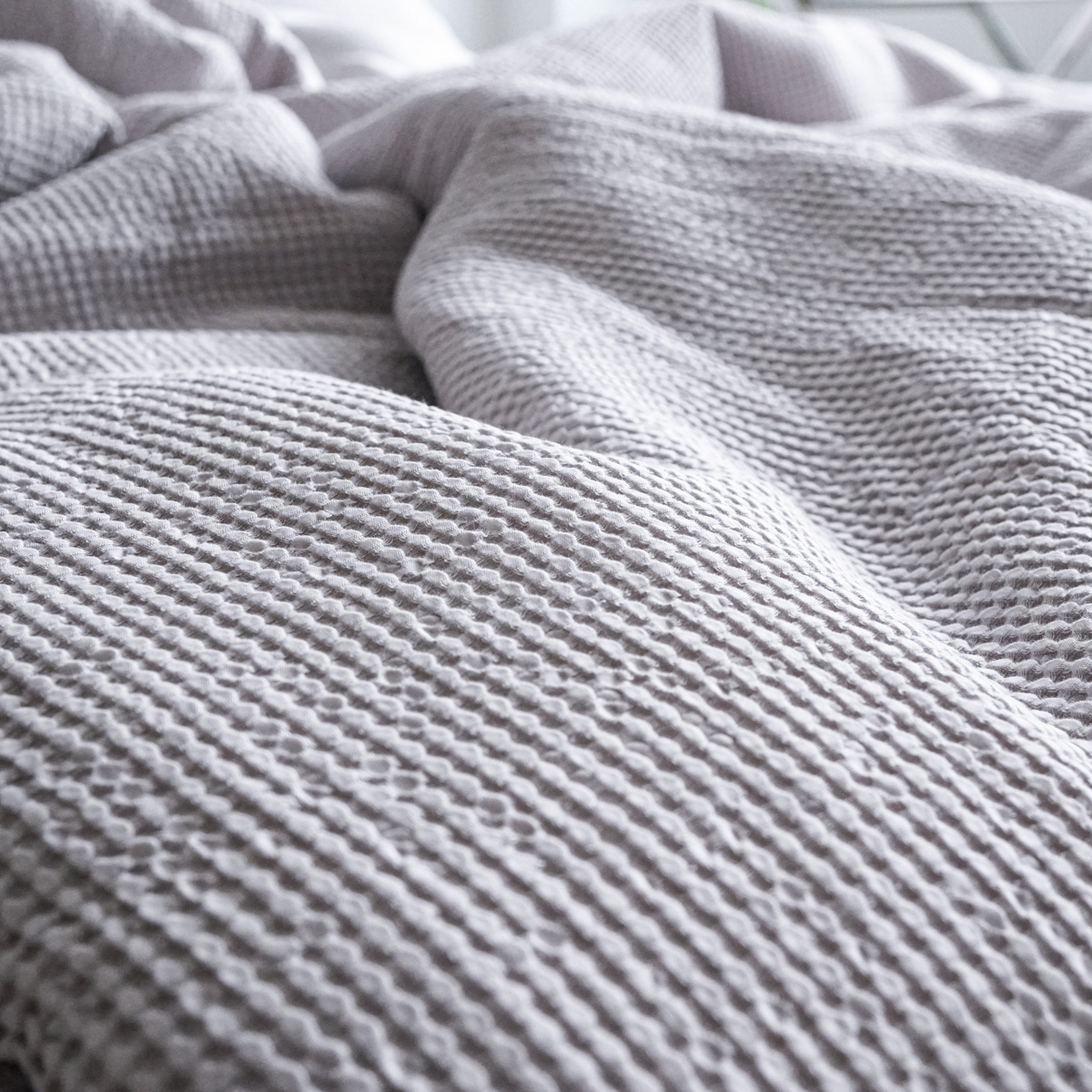 소프넬 모달 와플 차렵이불 사계절 가을이불 그레이, Q(퀸)