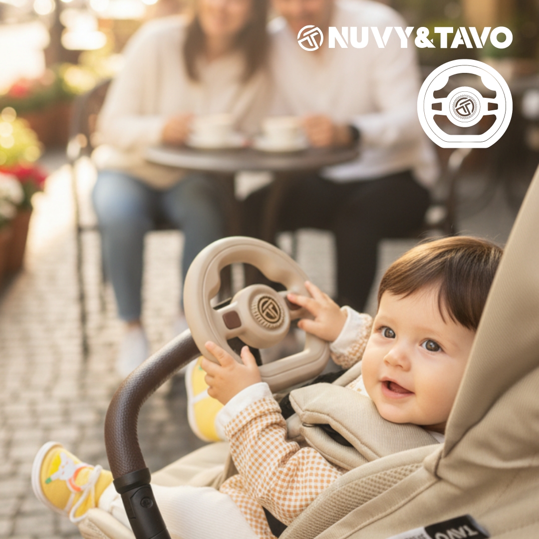 [누비앤타보] 아기 유아 자동차 핸들 운전놀이 장난감 다양한 유아용품에 장착가능