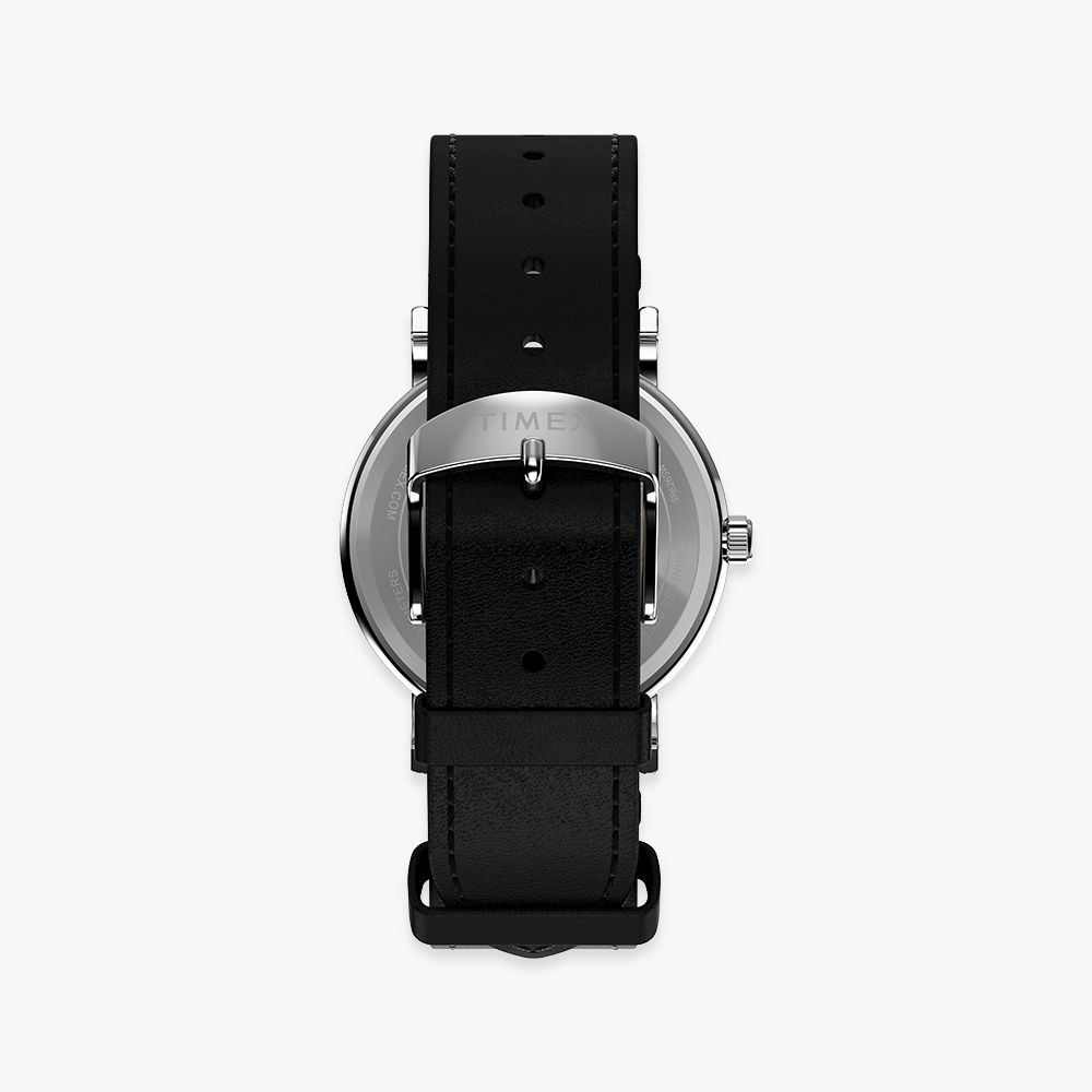 타이맥스 x 피너츠 위켄더 스누피 댄싱 블랙 레더워치 38mm TW2Y31000 이미지 4
