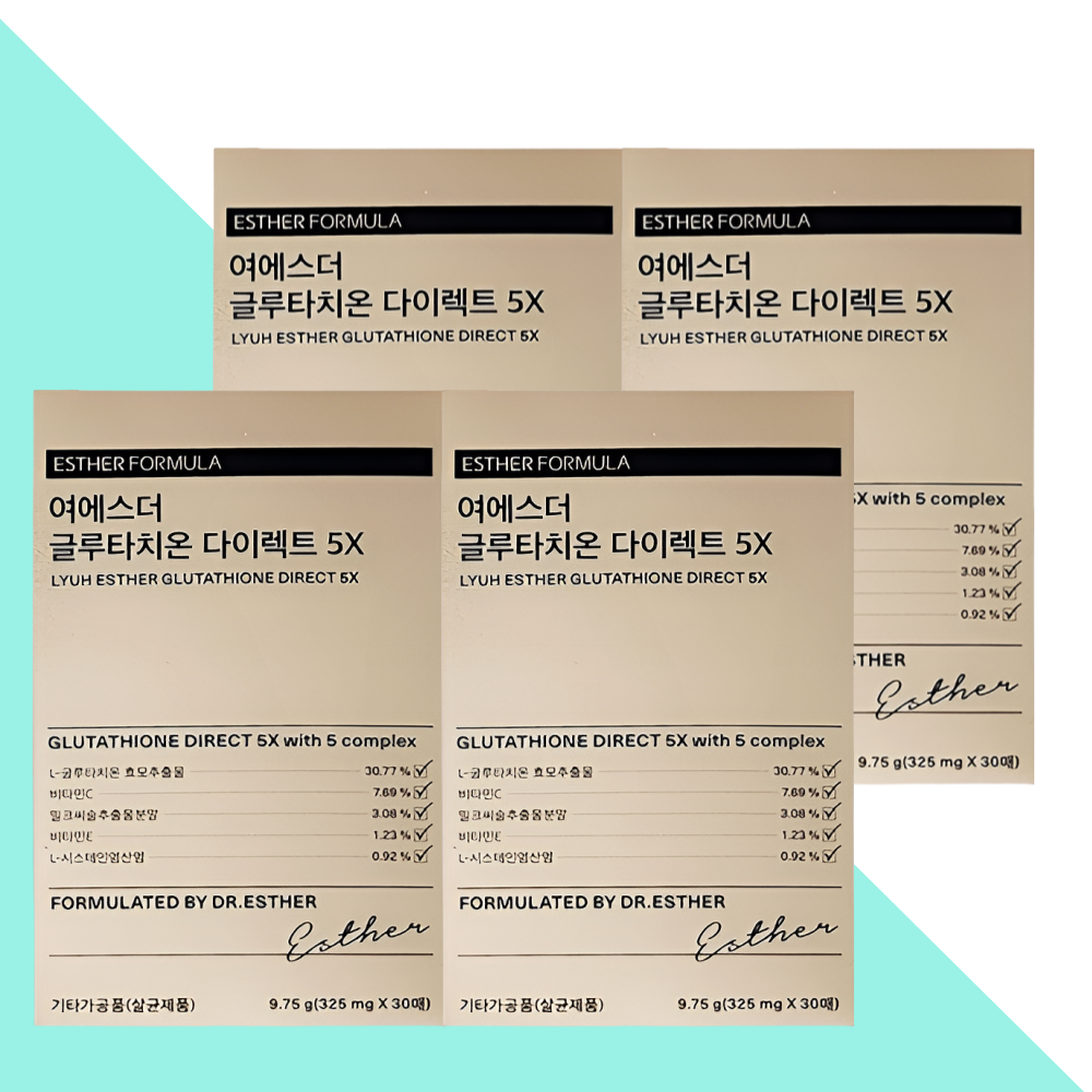 에스더포뮬러 글루타치온 필름 5X 여에스터 30매X4개 - 상품 이미지