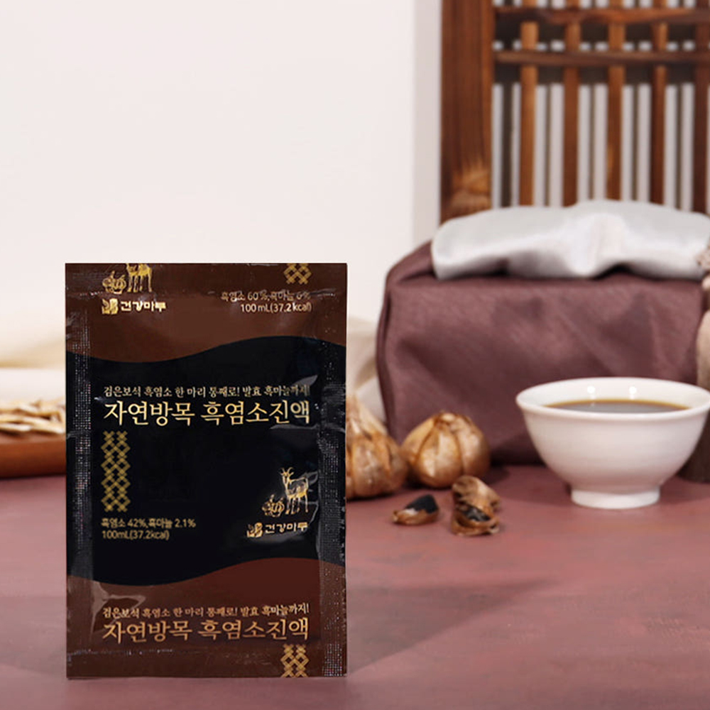 흑염소진액 흑염소즙 엑기스 100ml x 30포 흑마늘 함유