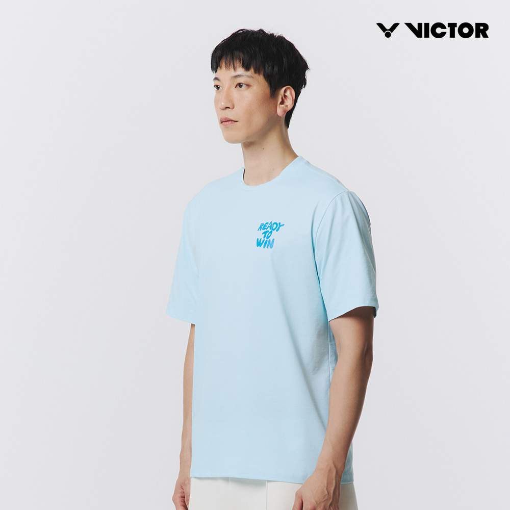 빅터 아울렛 오버핏 반팔 티셔츠 VT25CTO203U 배드민턴 탁구 스쿼시 스포츠웨어 - 상품 이미지