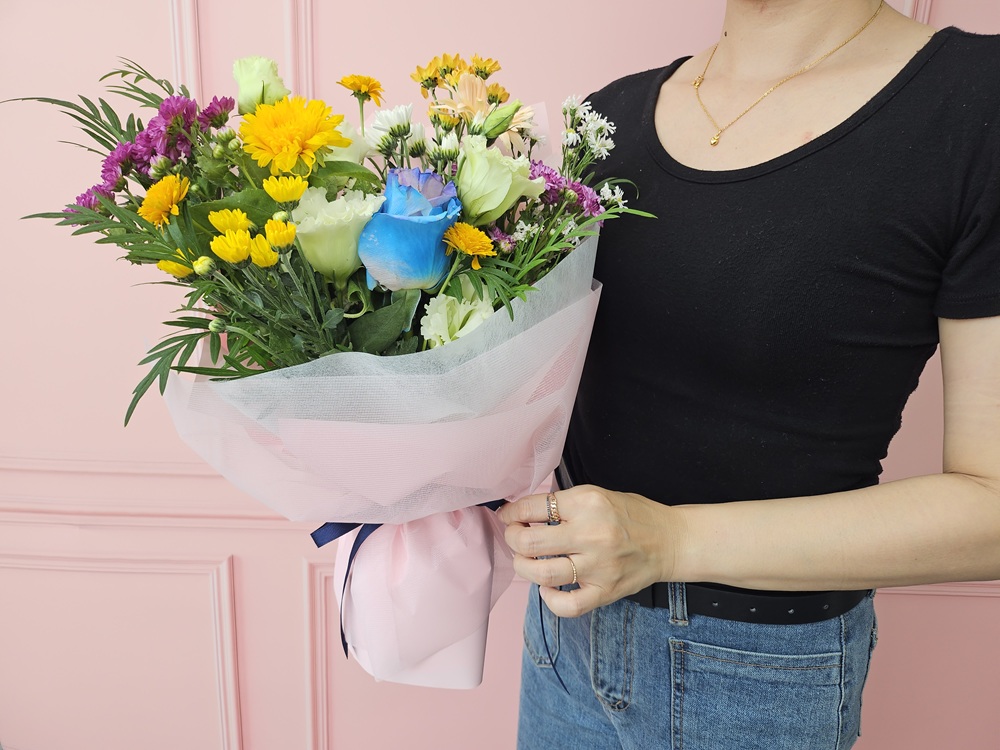 유스풀몰 행복시리즈 중형 생화 도매 꽃 택배 꽃배달 싼곳 정기배송 정기구독 이미지 4