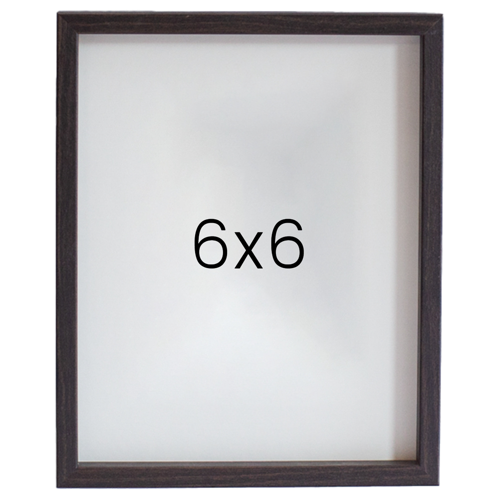 12mm레프 나무액자 사진액자 웨딩 포토테이블 인화 탁상 소형 6x6 152x152mm, 진밤 - 메인 이미지
