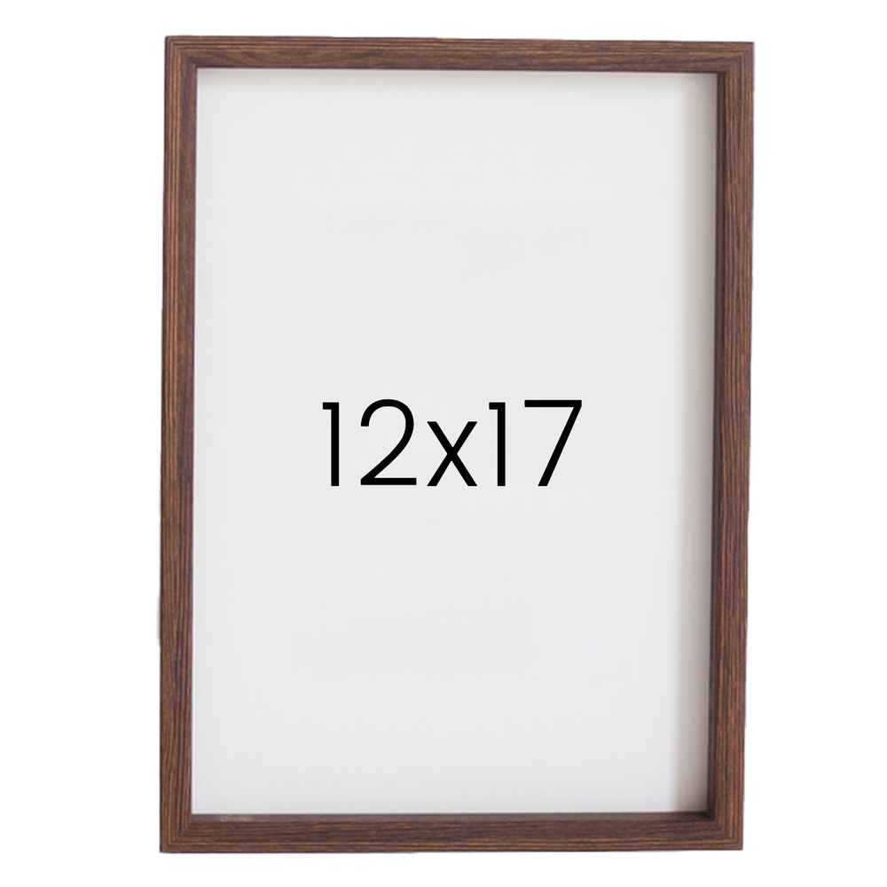 12mm레프 원목액자 우드 웨딩 전시회 맞춤 프레임 틀 12x17 304x431mm, 밤색 - 메인 이미지