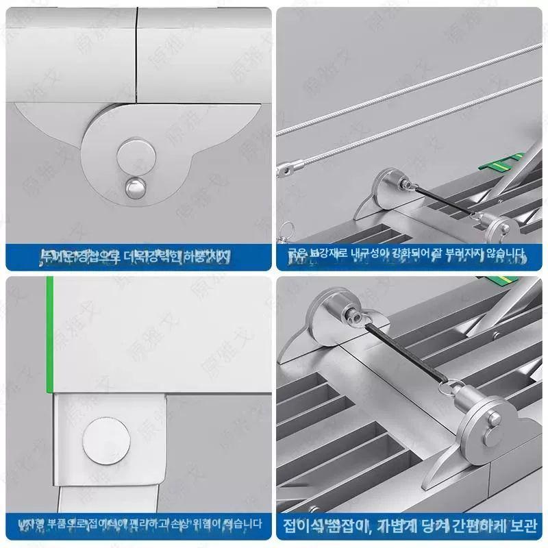 접이식 우마 도배의자 작업대 말비계 발판 알루미늄 80x30 고정형 단지지지 - 상세 이미지 4