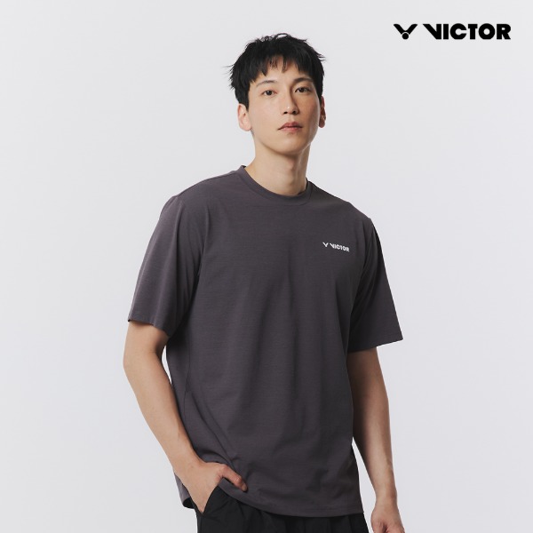 빅터 아울렛 오버핏 반팔 티셔츠 VT25CTO205U 배드민턴 탁구 스쿼시 스포츠웨어 - 상품 이미지
