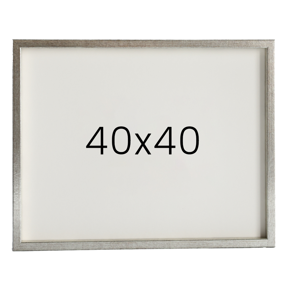 12mm레프 원목액자 우드 웨딩 전시회 맞춤 프레임 틀 40x40 400x400mm, 실버 - 메인 이미지