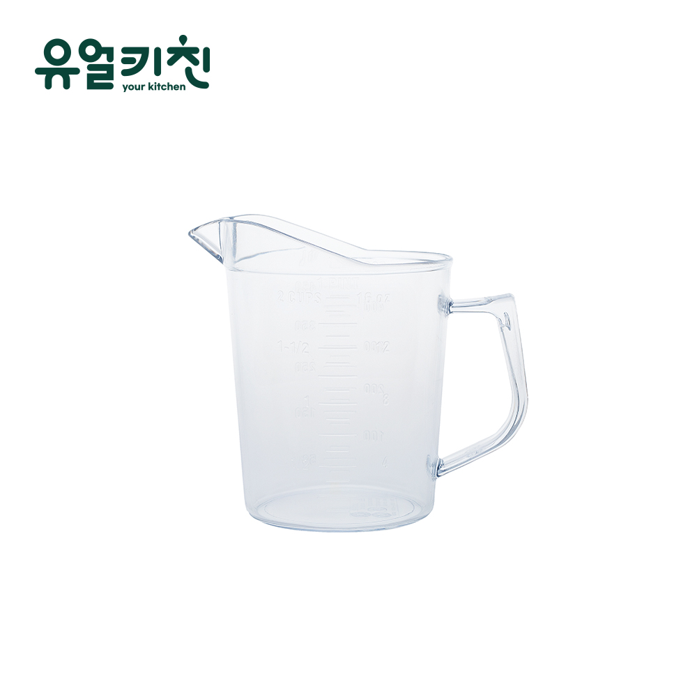 가벼운 플라스틱 계량컵 눈금컵 비커 업소용 500ml - 상품 이미지