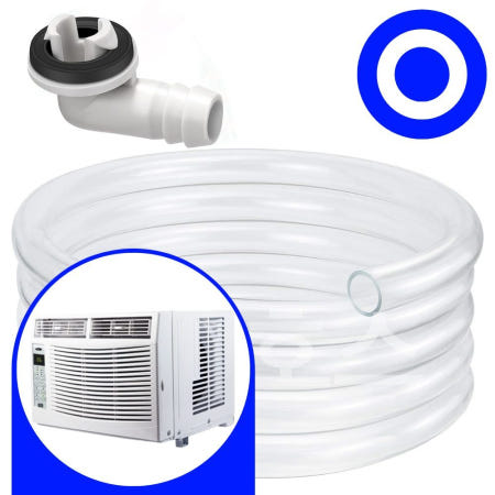 닥터호스 21센추리 창문형 에어컨호스 CW-049R 커넥터 젠더 드레인 배수 호수 호환