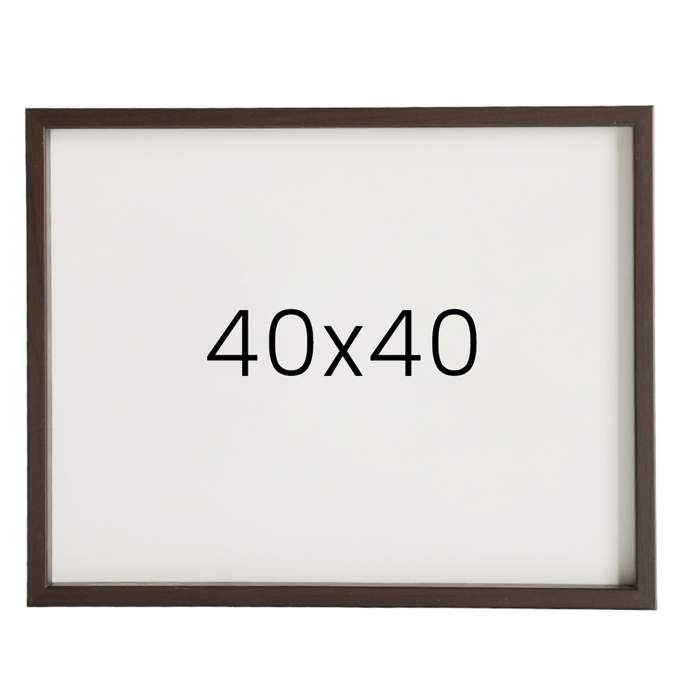 12mm레프 원목액자 우드 웨딩 전시회 맞춤 프레임 틀 40x40 400x400mm, 커피진밤 - 메인 이미지
