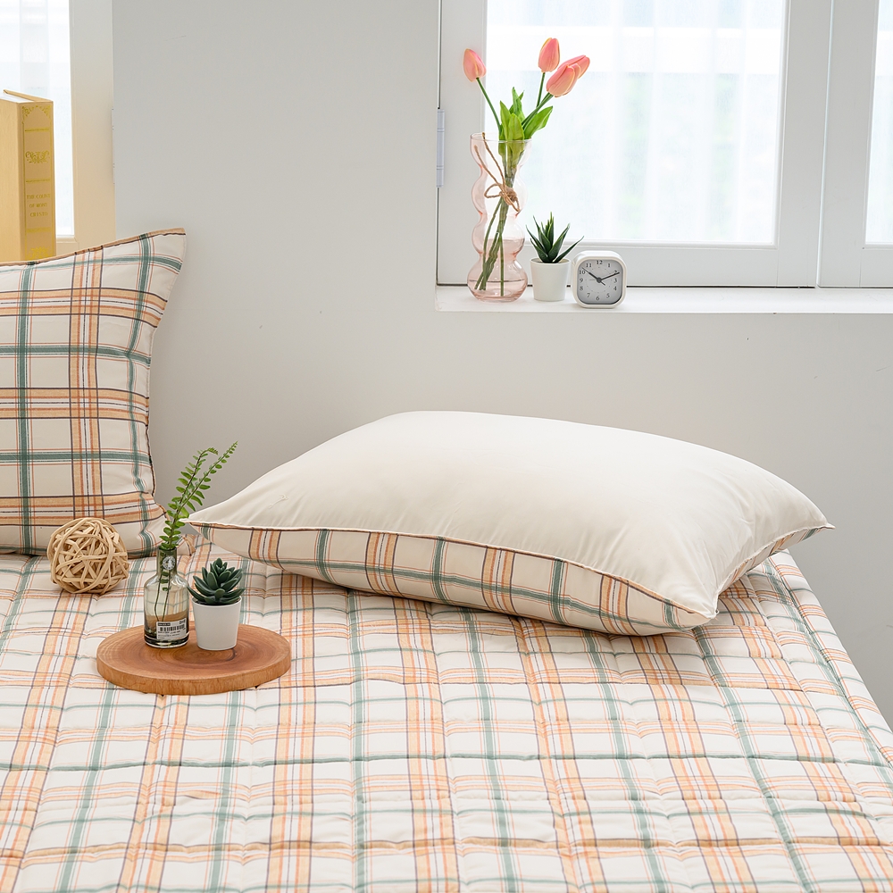 나라데코 체크 소프트워싱 먼지없는 사계절 밴딩 침대패드 SS