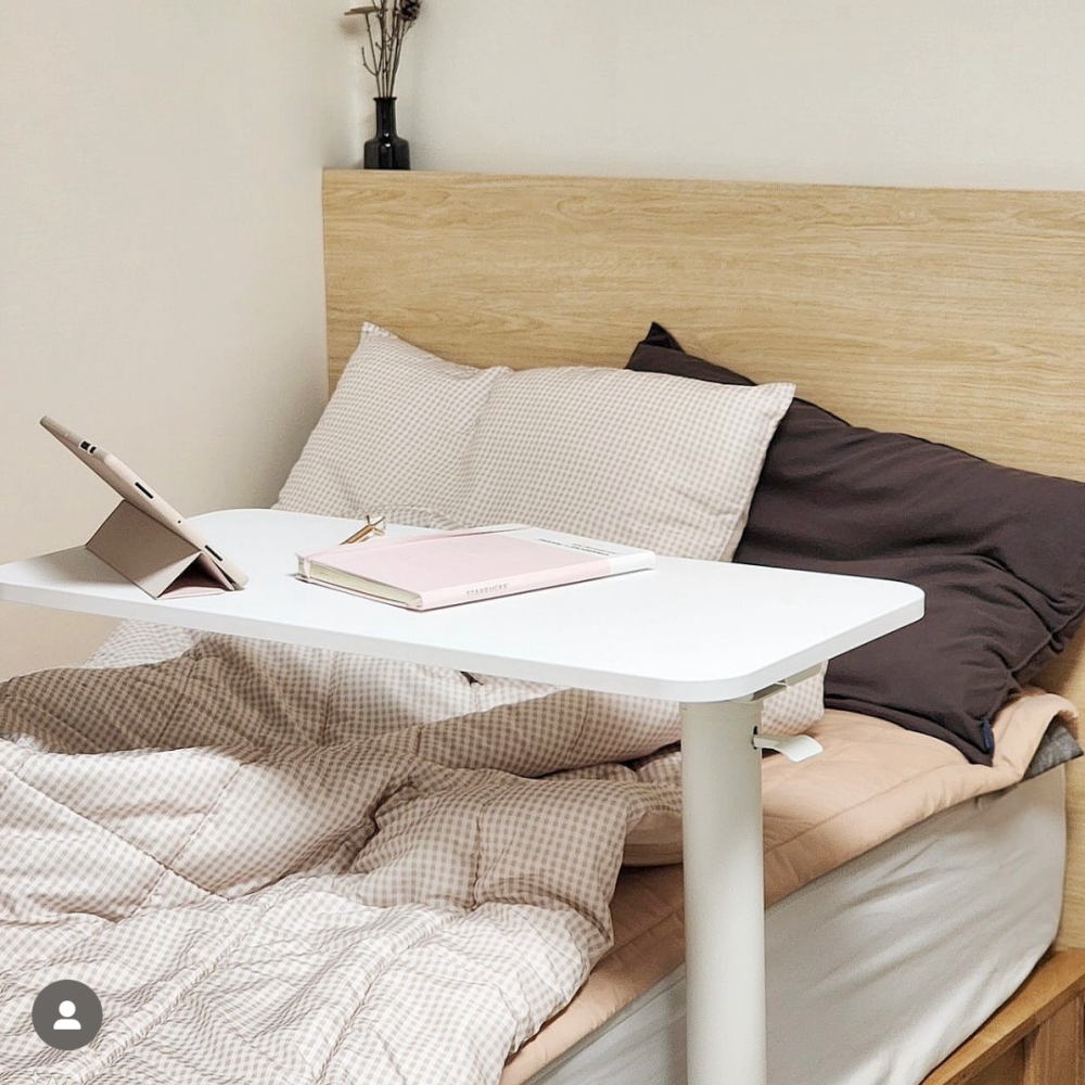 실버채 높이조절 접이식 이동식 소파 쇼파 사이드 테이블 침대 책상 협탁