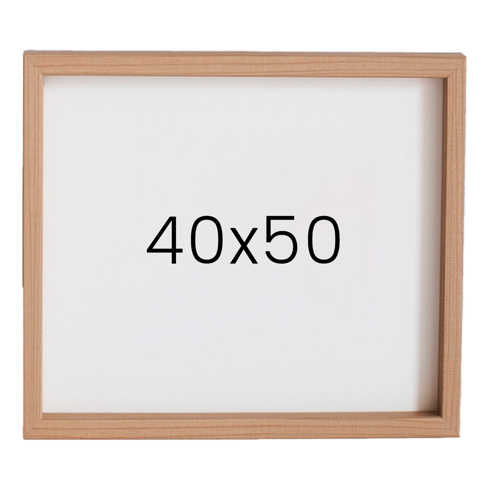 12mm레프 원목액자 우드 웨딩 전시회 맞춤 프레임 틀 40x50 400x500mm, 내츄럴 - 메인 이미지