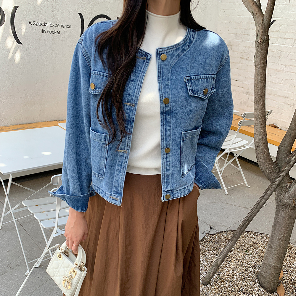 에르모 노카라 데님 자켓 - 상품 이미지