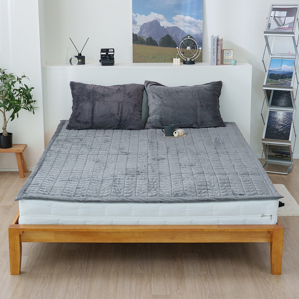 나라데코 5mm 밍크 극세사 따뜻한 겨울 밴딩 침대패드 SS