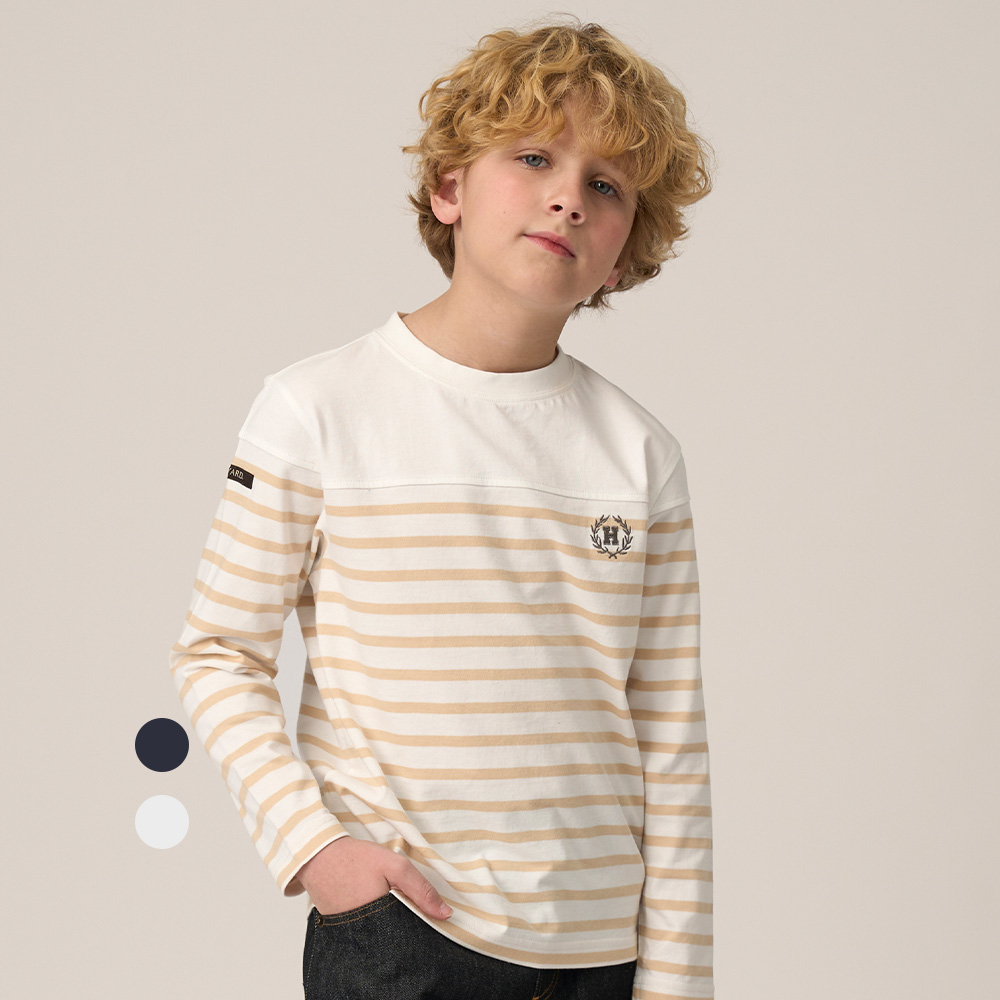 하버드키즈 스탠다드 헤리테이프 로고 티셔츠 B5S004 - 상품 이미지