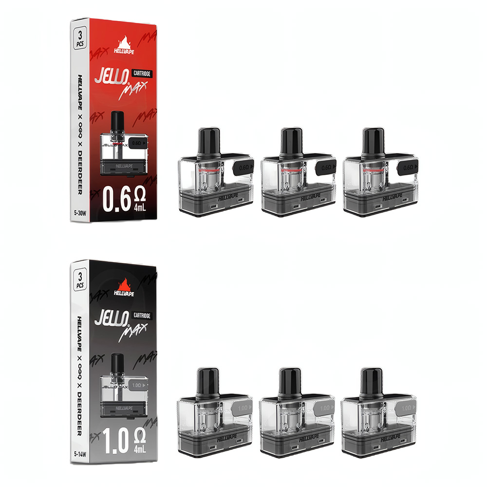 헬베이프 젤로 맥스 팟 (3개 1세트) 4ml 전자담배 전담 코일팟 카트리지 - 메인 이미지