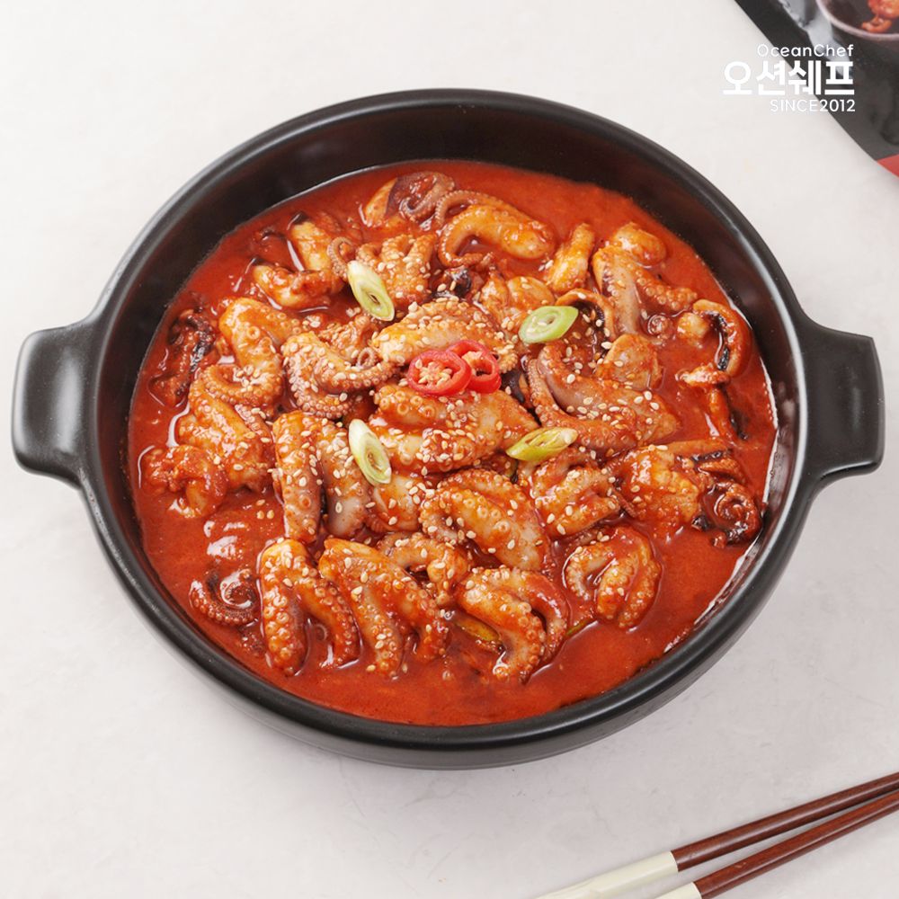 오션쉐프 쭈꾸미볶음 밀키트 쭈꾸미 매콤 양념 냉동 간편식 300g, 1개