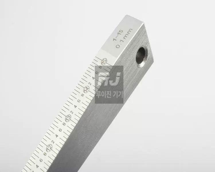 쐐기 촉수 게이지 테이퍼 빈틈 버니어 경사 빈틈자 간격 베벨자 검지 모양의 엔지니어링 1-15mm - 상세 이미지 4