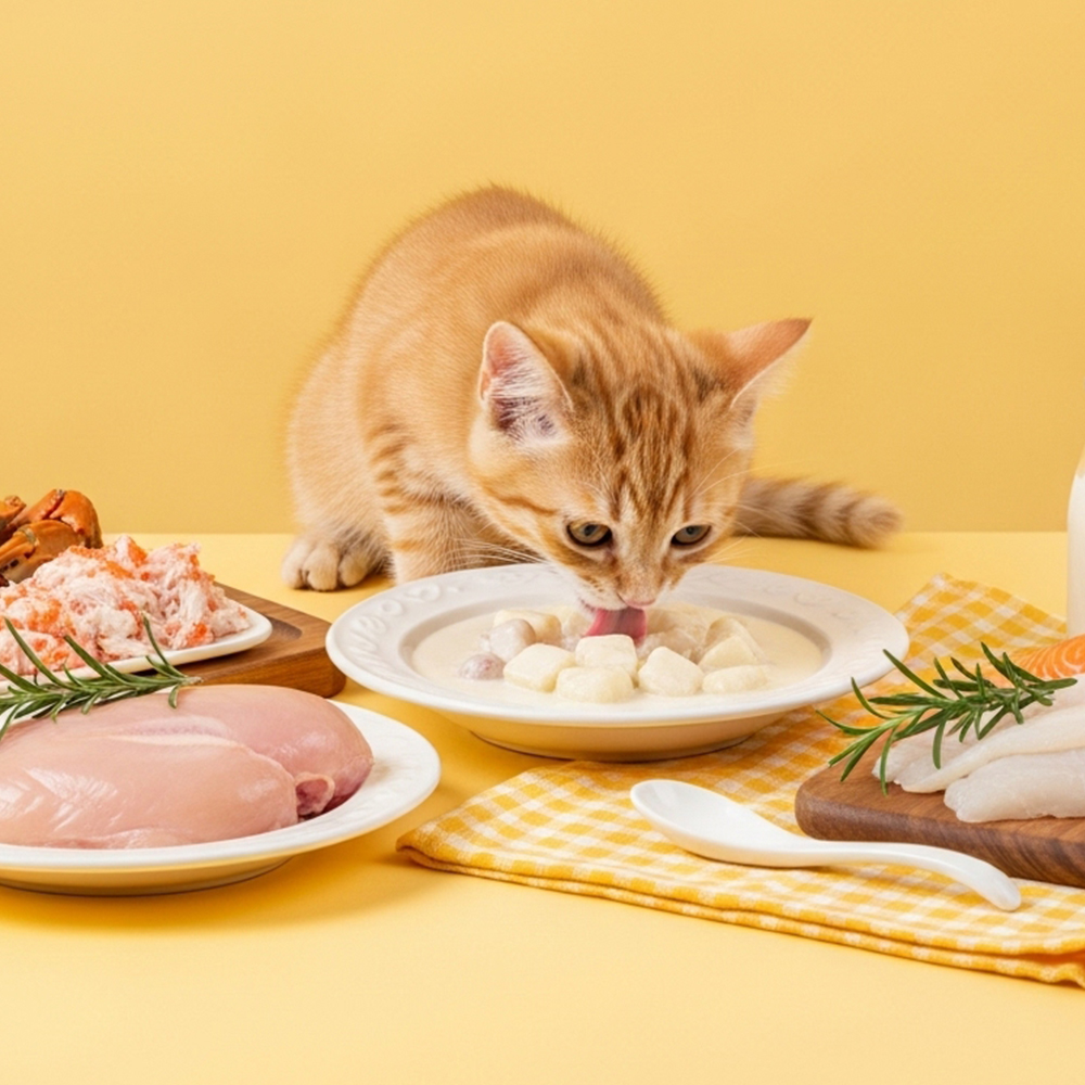 더캣 캣스토랑 고양이 산양유 크림스튜 습식 파우치 연어, 70g, 1개 - 상세 이미지 5