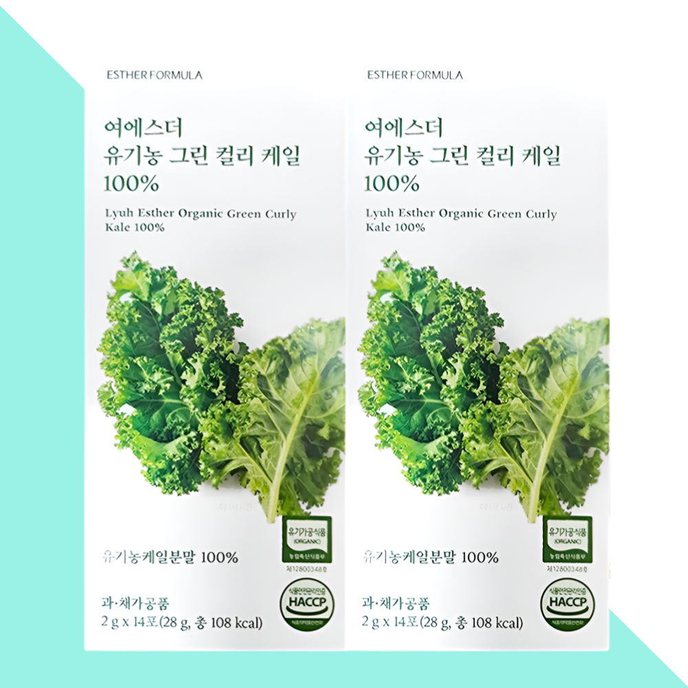 에스더포뮬러 유기농 컬리 케일 가루 파우더 여에스터 14포X2개 - 상품 이미지