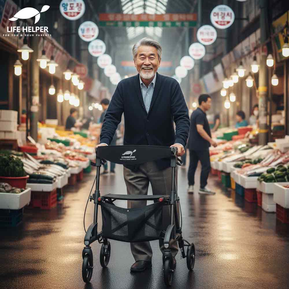 보행보조기 R5 실버카 어르신 할머니 할아버지 유모차 성인용 노인 환자 걸음 보행기 워커