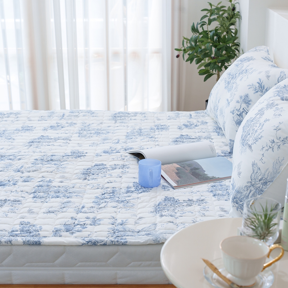 나라데코 광목 순면 뜨왈 명화 사계절 밴딩 침대패드 SS