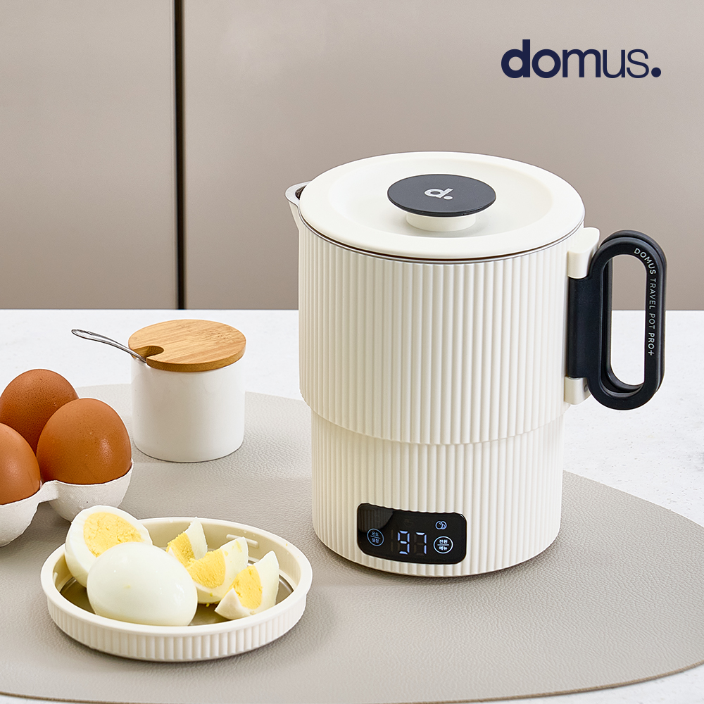 도무스 트래블 팟 프로 플러스 접이식 폴딩포트 110v겸용 캠핑 여행용 휴대용 라면포트 4컬러